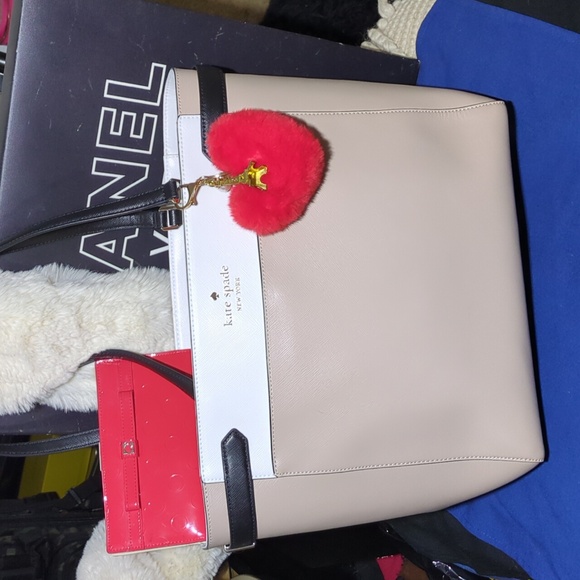 kate spade Handbags - Kate Spade Staci Colorblock Large Beige, Nimbus Tote & Kate Spade Wallet $70